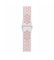 Watch Beyaz-Pembe Nike Kordon 42-44 mm Esnek Silikon Delikli Şık Tasarım