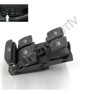 Tiguan Sol Dörtlü Cam Açma Düğmesi 5G0959857D