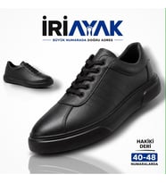 Büyük Numara Hakiki Deri 40-48 / Rahat Taban Casual Ayakkabı / Erkek - Günlük Kullanıma Uygun