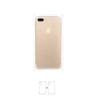 iPhone 7 Plus Arka-yan Koruyucu Poliüretan Film Wrapsol