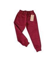Unisex Çocuk Bordo Likralı Eşofman Altı