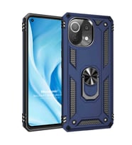Microsonic Xiaomi Mi 11 Lite Kılıf Military Ring Holder Lacivert