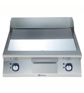 Electrolux Professional Elektrikli Set Üstü Izgara, Düz Krom Pleytli, Eğimli Tablalı, Termostatik Kontrol, Demonte Sırtlık Ve Spatula - 800 Mm E9FTEHCS00
