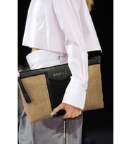 Bahels Jüt Hasır Özel Tasarım Kadın Portföy & Clutch Çanta