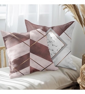 eJOYA Modern Tasarımlı 2'li Yastık İçi Ve Kırlent Kılıfı 45cm 113413