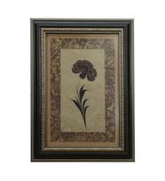 e38 EL İŞÇİLİĞİ EBRU PASPARTULU KARANFİL  EBRU TABLO 55*40 CM-6469