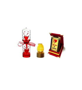 Eşe Sevgiliye En Güzel Gününüzde Romantik Hediye Aşk Ölçer Gold Minik Lamba Sevgili Plaket