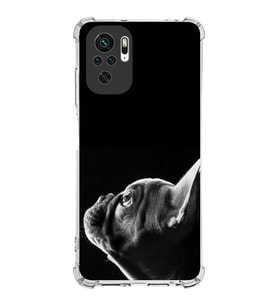 PrintiFy Redmi 10 Uyumlu Köpek 1 Baskılı Şeffaf Köşe Korumalı Antişok Kılıf