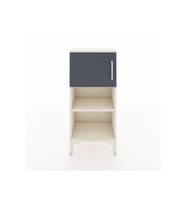 Arges Komodin 2 Raflı Tek Kapaklı 44x30x96 Aytaşı-Antrasit