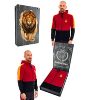 Galatasaray Orijinal Kapüşonlu Sweat Hediyelik Ahşap Kutulu (Siyah)