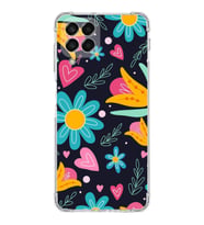 PrintiFy Samsung Galaxy M33 Uyumlu Retro Color 1 Baskılı Şeffaf Köşe Korumalı Antişok Kılıf