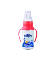 Bambino BE 015 Kulplu Cam Biberon 125 Ml - Kırmızı (Renksiz)