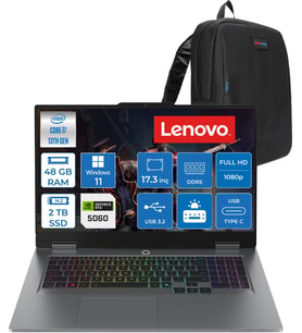 Lenovo Loq 17IRX10 Intel Core I7 13650HX 48GB Ddr5 2tb SSD RTX5060 8gb 115W Windows 11 Pro 17.3 Inç Fhd (1920X1080) IPS 300NITS 165HZ %100 Srgb Taşınabilir Bilgisayar W83JH006ETRP27 + Zetta Çanta