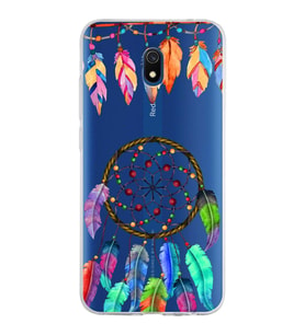 PrintiFy Xiaomi Redmi 8A ile Uyumlu 1mm Slim Fit Nazar Boncuğu 6 Baskılı Şeffaf  Kılıf
