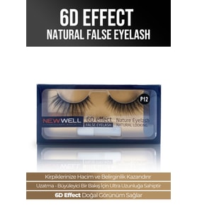 New Well 6D Effect Natural False Eyelash P12
