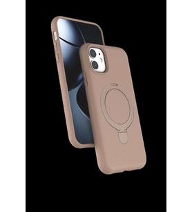 iPhone 11 Regal Magsafe Standlı Kapak - Çöl Titanyum
