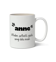 Anne Sevgi Dolu İnsan Baskılı Kupa Bardak Baskılı Kahve Kupa Bardak