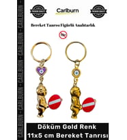 #Hediye Zamak Döküm Kırılmaz Gold Renk Boncuklu Hediye Aksesuar Şık Dayanıklı Bereket Tanrısı