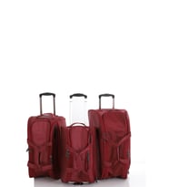 Mçs Kumaş Hostes & Pilot Valiz Seti V1452 (Bordo)