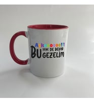 Aşkoooooo Baskılı Kırmızı Mega Kupa