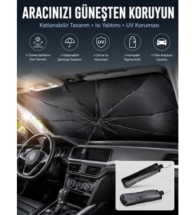 Tüm Araçlar İçin Şemsiye Güneşlik Ön Cama Uygun Özel Kaplama