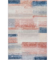 Eliana Home Baskılı, Yıkanabilir Kaymaz Taban Salon Halısı LNA0591 100x150 cm (Mavi)