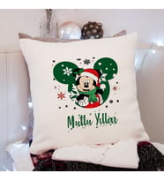 Mickey Mouse & Yılbaşı & Mutlu Yıllar Tasarımlı Yastık