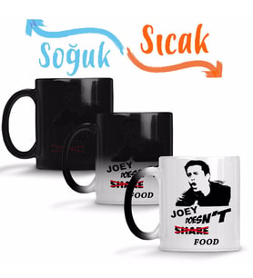 Joey Series De Tv Anos 90 Friends Sihirli Kupa Bardak Porselen