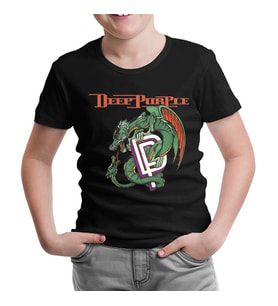 Deep Purple Siyah Çocuk Tshirt