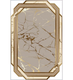 Eliana Home Baskılı, Yıkanabilir Kaymaz Taban Salon Halısı LNA0313-SD706 100x150 cm (Bej)