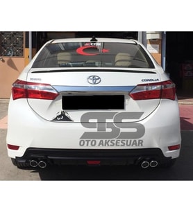 Toyota Corolla 2013-2018 Sedan Bagaj Üstü Spoiler Piano Black
