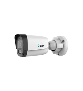 Ttec IPBM-2350M-WMS/SL 2mp 2.8mm Sabit Lens 50MT Starlight IP67 Poe H.265+ Dahili Mikrofon Bullet  (Beyaz)
