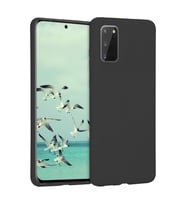 Samsung Galaxy S20 İnce Mat Silikon Kılıf Siyah