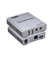 TAPLİN HDMI Kvm Extender 60MT Uzatma Adaptörü Cat5 Cat6 THK-60 (Gri)