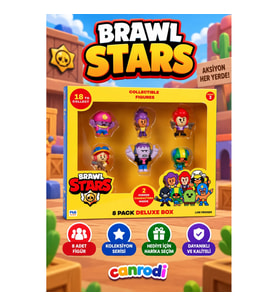 PMI BRW2070 Brawl Stars 8'li Delüks Figür Set Asorti