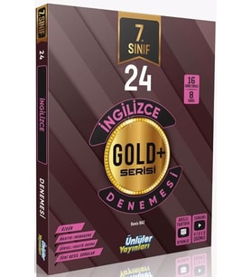 Ünlüler Yayınları 7. Sınıf İngilizce Gold Serisi 24 Deneme