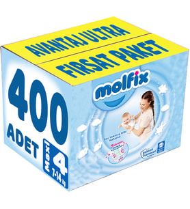 Molfix Bebek Bezi 4 Beden 7-14 KG Maxi 400 Adet Avantaj Ultra Fırsat Pk