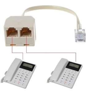 Kablolu rj11 çoklayıcı telefon kablosu çoğaltıcı