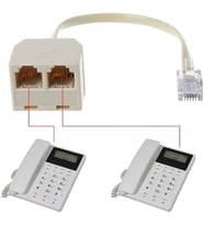 Kablolu rj11 çoklayıcı telefon kablosu çoğaltıcı