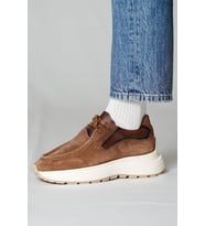 Shoetyle - Vizon Hakiki Süet Bağcıklı Erkek Günlük Ayakkabı 115-K525