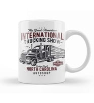 Fun Cool Vintage International Truck Show Kupa Bardak Porselen