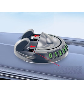 360° Dönebilen Yapışkanlı Numaratörlü Araç Telefon Tutucu