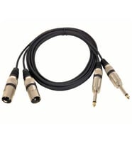 2 x Xlr Erkek 2x6.3mm Mono Kablo 3 Metre