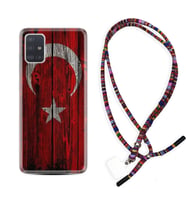 Samsung a71 A72 A73 A7 A9 2018 C7 C9 Kılıf Boyun Asklı Rasta Silikon Şanlı Türk Bayrağı 2 1317