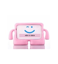 Fuchsia iPad Air 13 2024 ile Uyumlu kOkO Eğlenceli Karakterli Standlı Yumuşak Çocuk Tablet Kılıfı