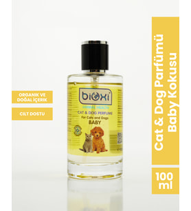 Bioxi ® Cat & Dog Parfümü Baby Kokusu - Bebek Kokulu 100 ml Kedi ve Köpek Parfümü ile Ferahlatıcı Bakım