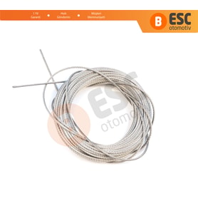 Araç Cam Kriko Tamiri için 7x7 Çelik Tel Halat Tamir Kablosu Çap: 1.6 mm Uzunluk: 10 metre