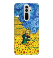 Redmi Note 8 Pro Uyumlu Vincent Van Gogh Tasarımlı Şeffaf Telefon Kılıfı