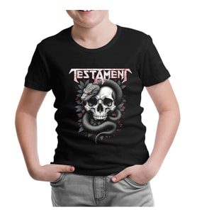 Testament - Yılan Siyah Çocuk Tshirt
