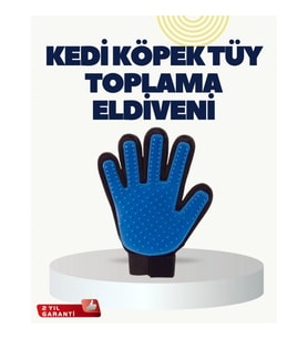 Mey İthalat® Yumuşak Silikonlu Kedi ve Köpek Tüy Toplama Eldiveni – Masaj Etkili Tüy Dökülme Önleyic